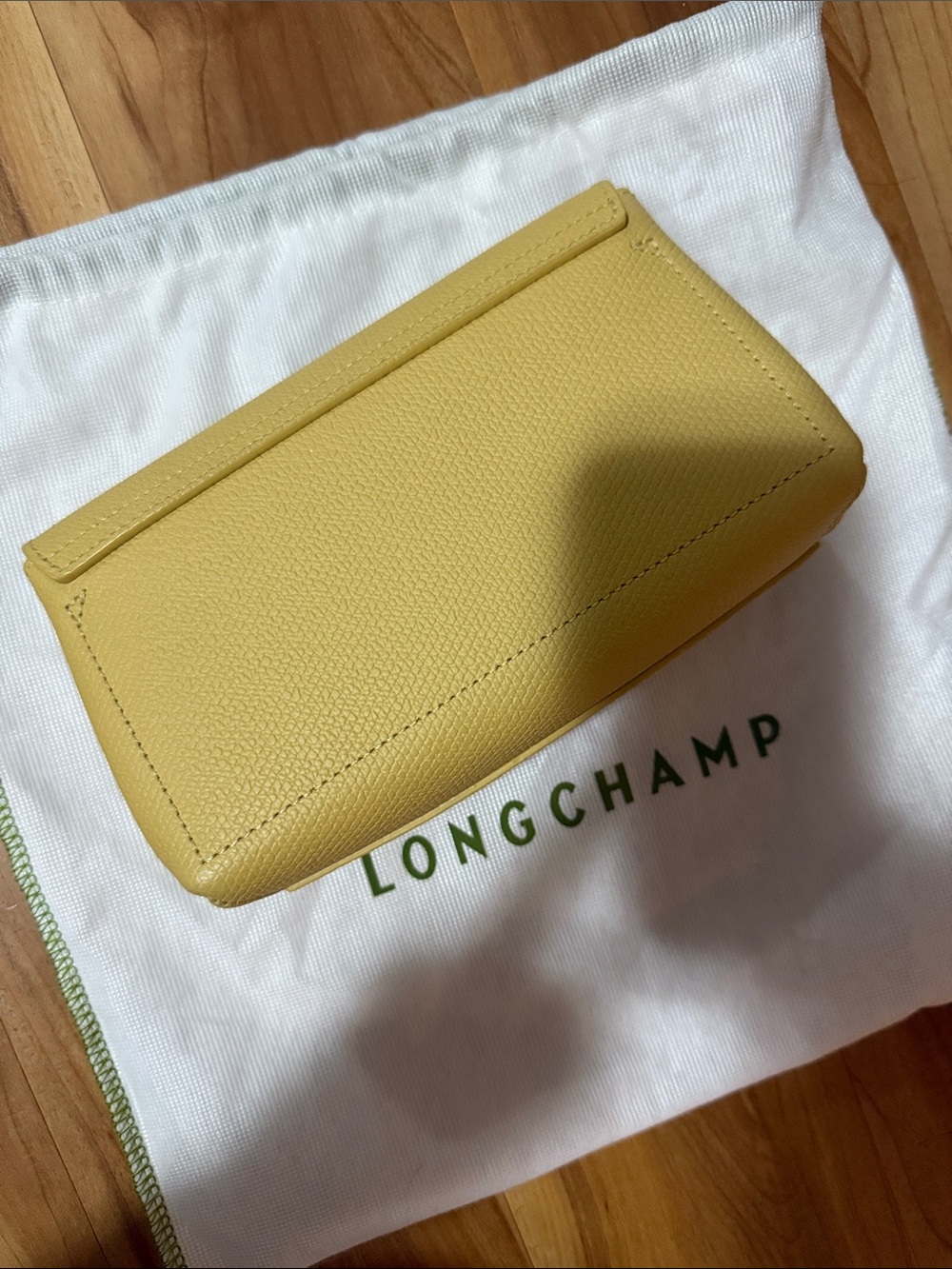 LONGCHAMP ROSEAU CLUTCH PAPER LEATHER WOMEN - Picture 2 of 9